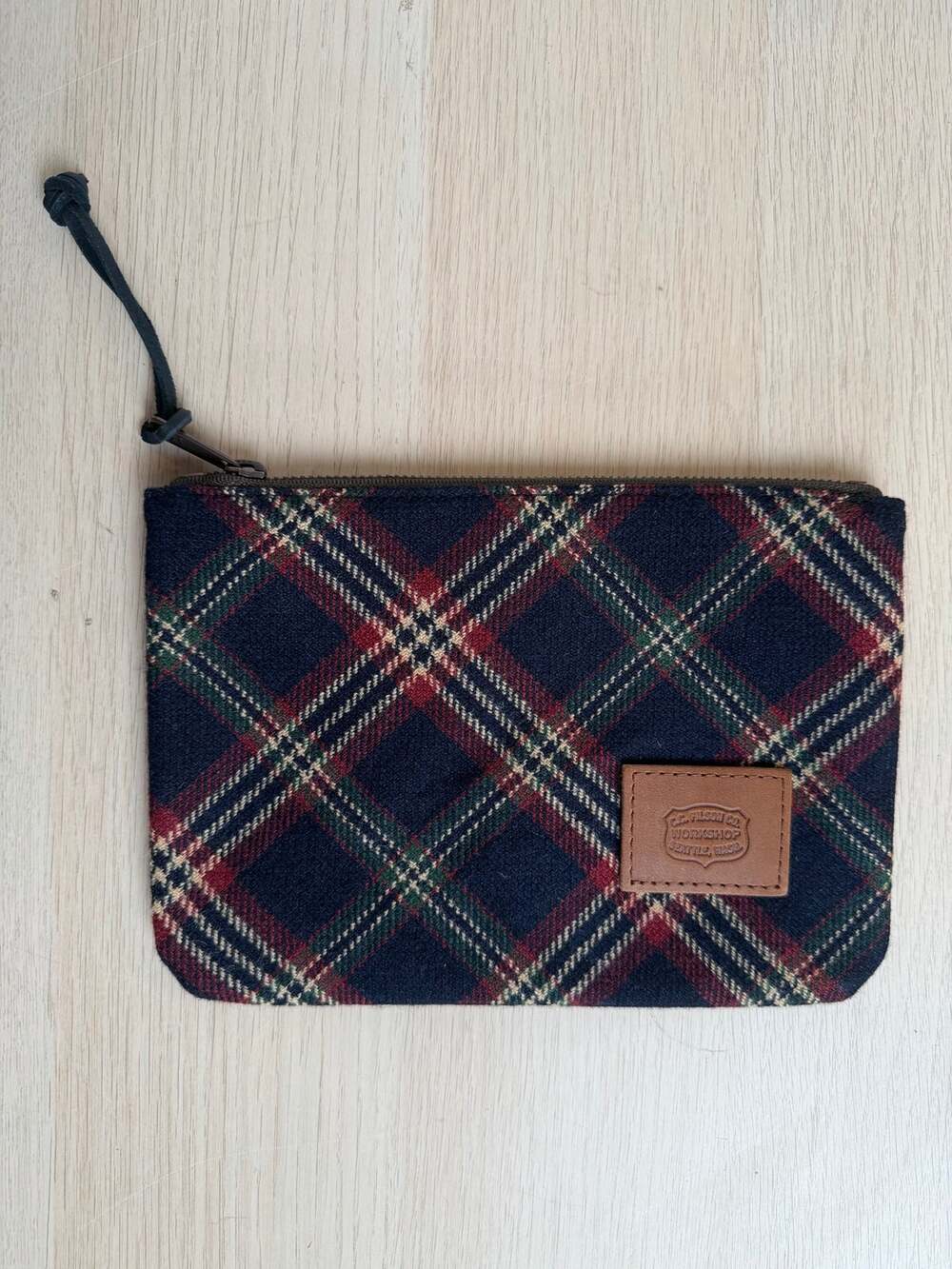 Filson Wool Patterned Square Zip Pouch - New - Picture 1 of 8
